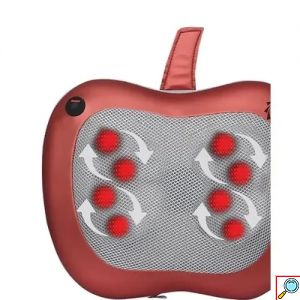 Ηλεκτρικό Μαξιλάρι Μασάζ Shiatsu με Υπέρυθρες Ακτίνες και Περιστρεφόμενες Κεφαλές για το Σπίτι και το Αυτοκίνητο - Car & Home Intelligent Massage Cushion Κόκκινο