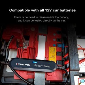 Αναλογικό Διαγνωστικό Μπαταριών - Automotive Battery Tester με Κροκοδειλάκια και Bluetooth για iOS ή Android Konnwei