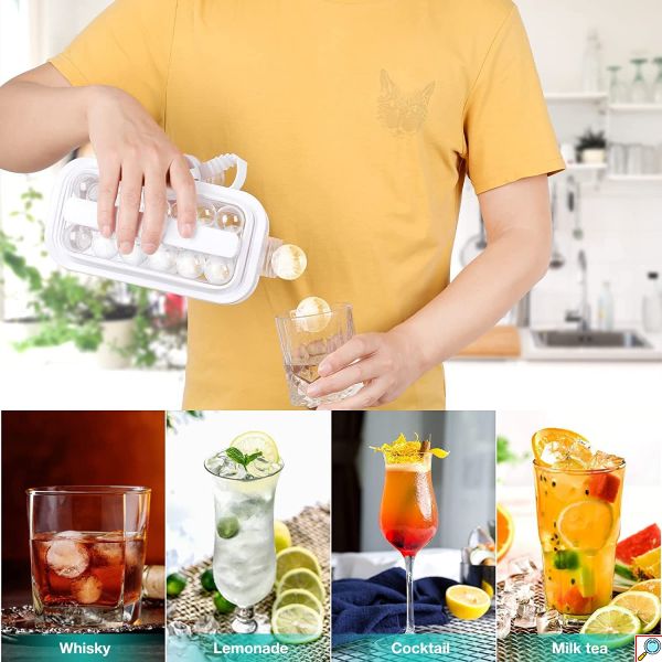 Ισοθερμική Παγοθήκη - Παγοκύστη Ice Ball Maker για Παγάκια με 1 Κίνηση.