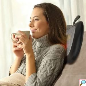 Ηλεκτρικό Μαξιλάρι Μασάζ Shiatsu με Υπέρυθρες Ακτίνες και Περιστρεφόμενες Κεφαλές για το Σπίτι και το Αυτοκίνητο - Car & Home Intelligent Massage Cushion Κόκκινο