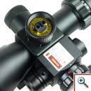 Διόπτρα Μονόκυαλο Σκοπευτικό - Hunting Rifle Scope 2.5-10x40 Zoom Illuminated + Red Laser