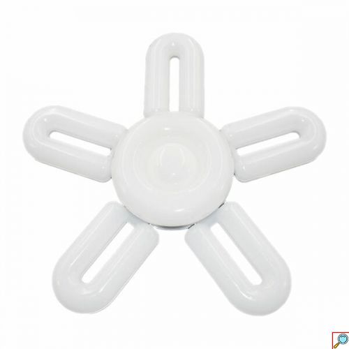 Πτυσσόμενη Λάμπα LED E27 60W Ψυχρό Λευκό Φώς 220V με 5 Πτερύγια