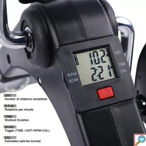 Αναδιπλούμενη Στατική Μαγνητική Πεταλιέρα με Ρυθμιζόμενη Ένταση και Πολυλειτουργική Οθόνη για Μετρήσεις