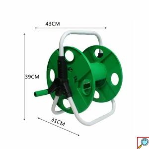 Φορητή Ανέμη – Καρούλι για Λάστιχο Ποτίσματος 39cm Πράσινο