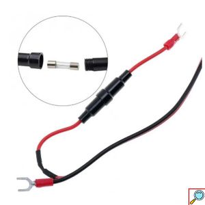 Αδιάβροχος Φορτιστής-Βολτόμετρο με Διπλή Θύρα USB για Μοτοσυκλέτα 12V Κόκκινος 