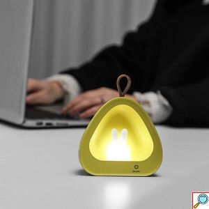 LED Παιδικό Επαναφορτιζόμενο USB Φωτάκι Νυκτός - Λαγουδάκι με Ρυθμιζόμενες Λειτουργίες Φωτισμού 