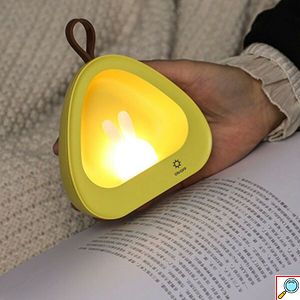 LED Παιδικό Επαναφορτιζόμενο USB Φωτάκι Νυκτός - Λαγουδάκι με Ρυθμιζόμενες Λειτουργίες Φωτισμού 