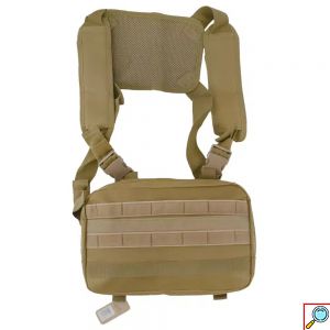 Επιχειρησιακό Τσαντάκι Στήθους 3L με Εσωτερικές Θήκες, Ραμμένους Ιμάντες και Λωρίδες Velcro 30εκ.