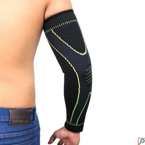 Ελαστική Περιαγκωνίδα Μανίκι 40εκ σε Μαύρο Χρώμα