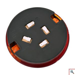 Στρογγυλό Πίσω Φανάρι Φορτηγού με 20Led DC 24V Universal Αδιάβροχο IP66 Κόκκινο/Πορτοκαλί