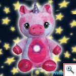 Starry Teddy Προτζέκτορας Αστεριών, Λούτρινο Αρκουδάκι 30cm & Νυχτερινό Φωτιστικό LED Νανουρίσματος - Πράσινο Κροκοδειλάκι