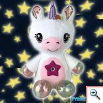 Starry Teddy Προτζέκτορας Αστεριών, Λούτρινο Αρκουδάκι 30cm & Νυχτερινό Φωτιστικό LED Νανουρίσματος - Πράσινο Κροκοδειλάκι