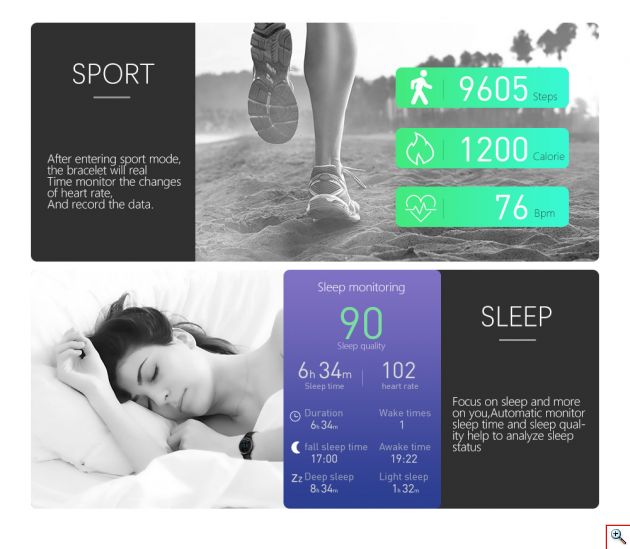 Ρολόι SmartWatch Άθλησης Activity Tracker Smart Watch - Electrocardiogram Measurement Smartwatch Fitness Tracker