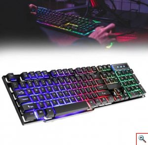 Σετ με Gaming Πληκτρολόγιο, Ποντίκι, Ακουστικά και Mouse Pad - AOAS Gaming Combo 4 In 1 RGB AS-1066