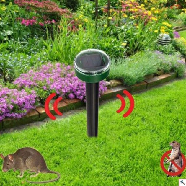 Ηλιακός Απωθητής - Απωθητικό Τρωκτικών με Υπερήχους - Πάσσαλος Εξωτερικού Χώρου