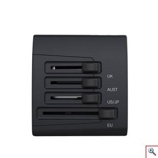 Ταξιδιωτικός Αντάπτορας Πρίζας με 4 USB - AWEI Universal Travel Adaptor