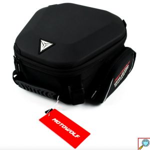 Τσάντα Ρεζερβουάρ Μοτοσικλέτας 10L με Αδιάβροχη Θήκη Κινητού Motowolf Μαύρο