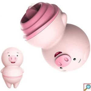 Δονητής “Cute” Γουρουνάκι με Γλώσσα για Μασάζ Κλειτορίδας και Θηλών - Cute Pig Tongue Vibrator Licking Vibrator Clitoris Nipple Massage
