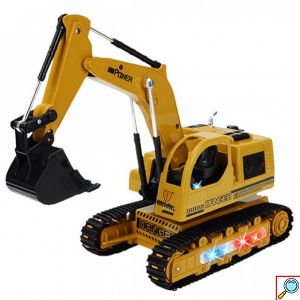 Τηλεκατευθυνόμενο Παιχνίδι Εκσκαφέας / Μπουλντόζα - Ενσύρματο Τηλεχειριστήριο 34x25 cm