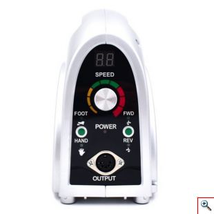 Επαγγελματικός Ηλεκτρικός Τροχός 65w 35.000RPM Μανικιούρ Πεντικιούρ με Πεντάλ - Portable Glazing Machine Ασημί