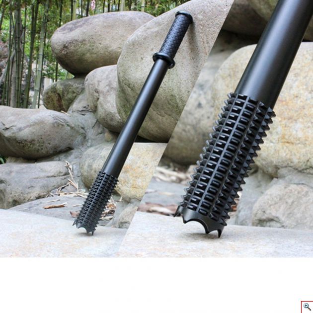 Επαναφορτιζόμενος Φακός LED Πτυσσόμενο Γκλοπ Μεταλλικός 43 cm για Ασφάλεια και Φύλαξη - Security Camping light Torch