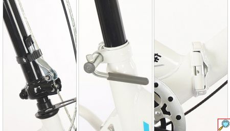 Foldy Bike Αεροδυναμικό Σπαστό Ποδήλατο με Φρένα Μπρός/ Πίσω, Αναδιπλούμενο Σκελετό & Τιμόνι, Ανακλαστήρα Πίσω & Δυνατότητα Τοποθέτησης Καλαθιού