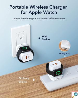 Πολυλειτουργικός Φορτιστής 3 σε 1 με Ασύρματη Φόρτιση, Θύρα USB-A & Θύρα USB-C 20W Power Delivery Panel Λευκός