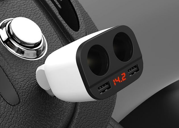 Φορτιστής Αυτοκινήτου 2 USB και LED 3.1A