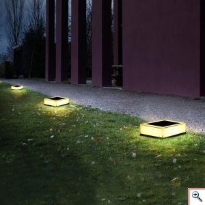 Επιδαπέδιο Ηλιακό Φωτιστικό Εξωτερικού Χώρου Αδιάβροχο & Επαναφορτιζόμενο με 3 Θερμοκρασίες Χρώματος 3000/4000/6000K TS-S5506