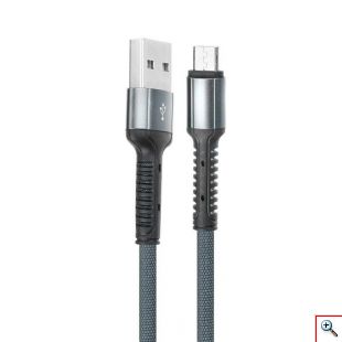 Ενισχυμένο Καλώδιο USB 2.0 σε Micro USB Fast Charging 2.4A