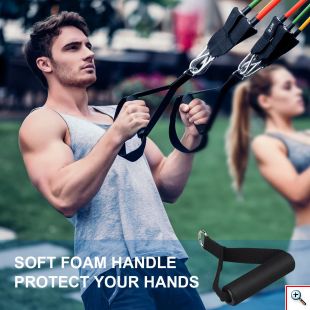 Σετ Λάστιχα Γυμναστικής - Αντίστασης Δύναμης 5 Επιπέδων - Power Resistance Bands 