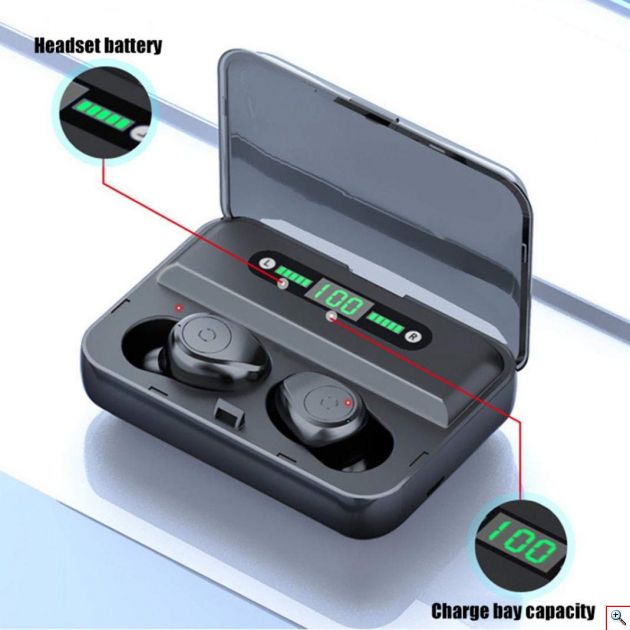 Μίνι Ασύρματα Bluetooth Ακουστικά TWS Pro με Θήκη Φόρτισης & LED Οθόνη- Handsfree Wireless Stereo Earbuds