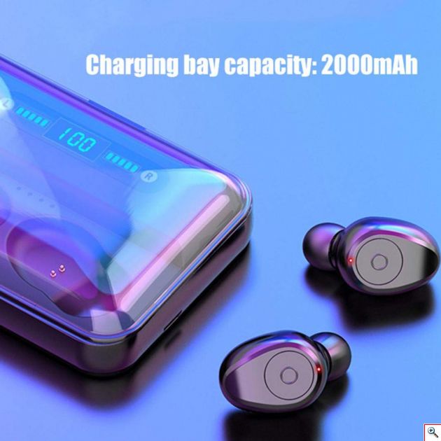 Μίνι Ασύρματα Bluetooth Ακουστικά TWS Pro με Θήκη Φόρτισης & LED Οθόνη- Handsfree Wireless Stereo Earbuds