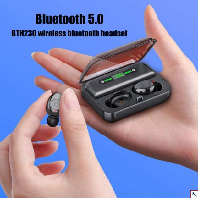 Μίνι Ασύρματα Bluetooth Ακουστικά TWS Pro με Θήκη Φόρτισης & LED Οθόνη- Handsfree Wireless Stereo Earbuds