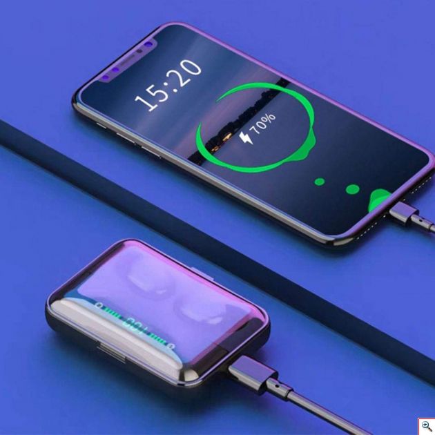 Μίνι Ασύρματα Bluetooth Ακουστικά TWS Pro με Θήκη Φόρτισης & LED Οθόνη- Handsfree Wireless Stereo Earbuds