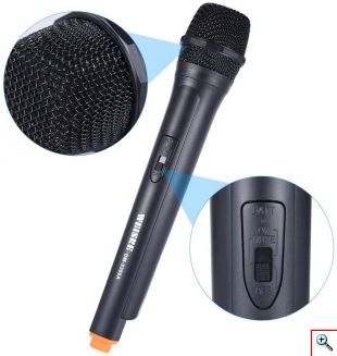 Ασύρματο Μικρόφωνο DJ/ΚΑΡΑΟΚΕ VHF Hi-Fi - Wireless Microphone System 