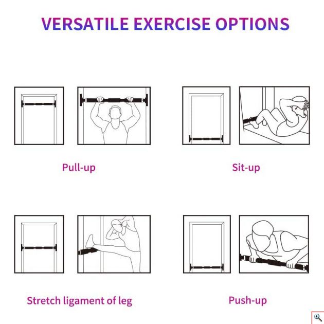 Μονόζυγο Ασφαλείας Πόρτας 70-90εκ με Αντιολισθητικές Λαβές 