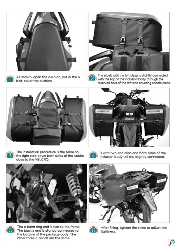 Σετ Carbon Σκληρές Πλαϊνές Βαλίτσες Σαμάρια Motocentric 60L (2x 30L) Μηχανής - Μοτοσυκλέτας με Αντικλεπτικές TSA Κλειδαριές, Αδιάβροχο Κάλυμμα - Τσάντες Saddle Bags