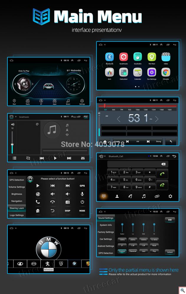Μεγάλη Οθόνη Αφής 10inch Multimedia Player Android 9.1 Αυτοκινήτου 2 DIN με GPS, Wifi, App Store, Bluetooth Handsfree 1080p TFT MP5, MP3, USB, AUX, TV mitsubishi lancer 