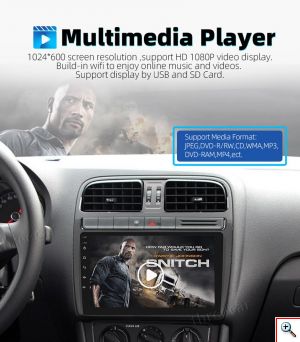 Μεγάλη Οθόνη Αφής 10inch Multimedia Player Android 9.1 Αυτοκινήτου 2 DIN με GPS, Wifi, App Store, Bluetooth Handsfree 1080p TFT MP5, MP3, USB, AUX, TV mitsubishi lancer 