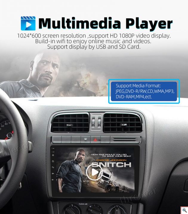 Μεγάλη Οθόνη Αφής 10inch Multimedia Player Android 9.1 Αυτοκινήτου 2 DIN με GPS, Wifi, App Store, Bluetooth Handsfree 1080p TFT MP5, MP3, USB, AUX, TV mitsubishi lancer 