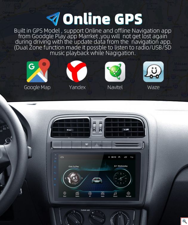 Μεγάλη Οθόνη Αφής 10inch Multimedia Player Android 9.1 Αυτοκινήτου 2 DIN με GPS, Wifi, App Store, Bluetooth Handsfree 1080p TFT MP5, MP3, USB, AUX, TV mitsubishi lancer 