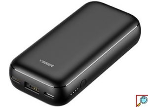 Veger Power Bank 10000mAh 20W με Θύρα USB-A & Θύρα USB-C Power Delivery / Quick Charge 3.0 Μαύρο