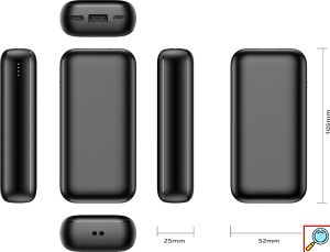 Veger Power Bank 10000mAh 20W με Θύρα USB-A & Θύρα USB-C Power Delivery / Quick Charge 3.0 Μαύρο