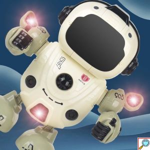 Παιχνίδι Ηλεκτρονικό Ρομποτάκι Dance Robot 18.5x16x8cm σε Λευκό Χρώμα για 6+ Ηλικίες