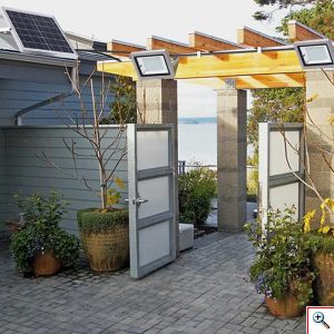 Σετ Ηλιακοί Προβολείς Επαναφορτιζόμενοι 126LED SMD 64W με Χρονοδιακόπτη & Τηλεχειρηστήριο Αδιάβροχοι IP65 Αλουμινίου Γκρί SL-388B 2τμχ
