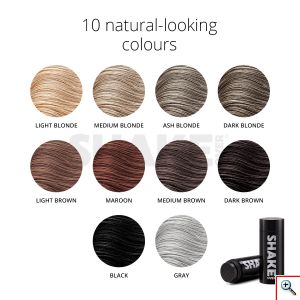 Μικρο-ίνες Φυσικής Κερατίνης με Ψευδάργυρο κατά της Τριχόπτωσης & Αραίωσης των Μαλλιών 12γρ - SHAKE-OVER Zinc-enriched Hair Fibers