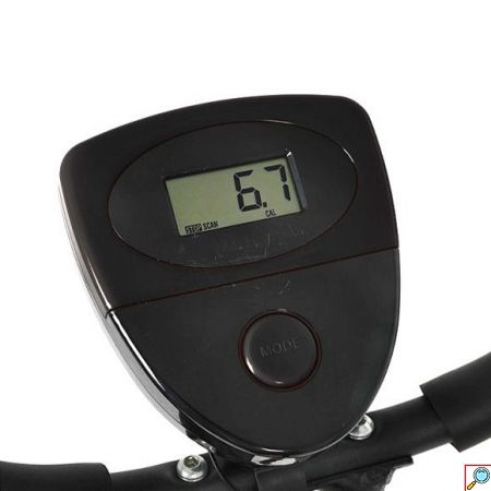 SimplyBike Έξυπνο Αναδιπλούμενο Στατικό Ποδήλατο Γυμναστικής Μηχανικό Λειτουργεί Χωρίς Ρεύμα με Κάθισμα, Ρυθμιζόμενη Αντίσταση & Οθόνη LCD Ενδείξεων