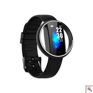 Αδιάβροχο Bluetooth Ρολόι Smart Watch με Ειδοποίηση Εφαρμογών, Θερμιδομετρητή, Μετρητή Πίεσης, Παλμών & Ποιότητας Ύπνου - Μαύρο