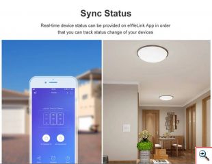 Έξυπνος Διακόπτης Τοίχου WiFi για Φώτα SONOFF T0EU 1C TX - Google Home, Alexa – Λευκό